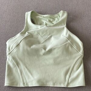 Lululemon mint green crop top tank bra